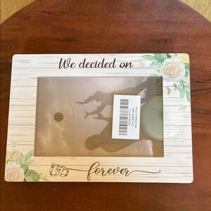 Floral White Picture Frame